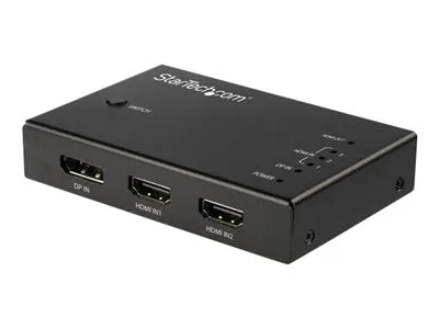 Startech 4 Port HDMI Video Switch - 3x HDMI & 1x DisplayPort - 4K 60Hz - Spínač video/audio - 3 x HDMI + 1 x DisplayPort - desktop