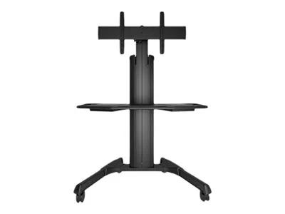 Chief Fusion Large Height Adjustable Mobile TV Cart - For Displays 42-86" - Black - Vozík - pro systém pro video konference - černá - velikost obrazovky: 40"-71"