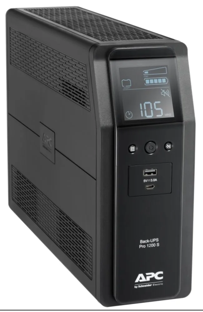 APC Back-UPS Pro BR1200SI - UPS - AC 220-240 V - 720 watt - 1200 VA - USB - výstupní konektory: 8 - černá