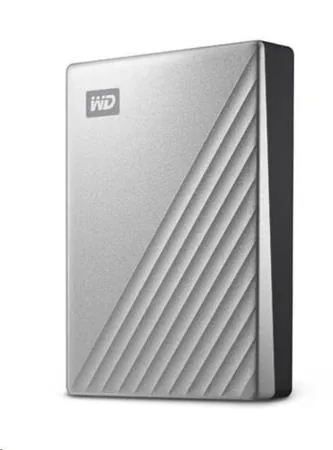 WD My Passport Ultra WDBC3C0020BSL - Pevný disk - šifrovaný - 2 TB - externí (přenosný) - USB 3.0 (USB-C konektor) - AES 256 bitů - stříbrná