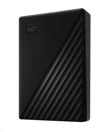 WD My Passport WDBPKJ0040BBK - Pevný disk - šifrovaný - 4 TB - externí (přenosný) - USB 3.2 Gen 1 - AES 256 bitů - černá
