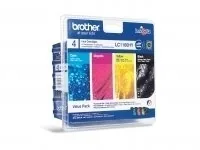 Brother LC1100HY - 4-balení - Vysoká výtěžnost - černá, žlutá, azurová, purpurová - originální - blistr - inkoustová cartridge - pro Brother DCP-6690CW