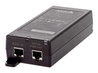 AXIS Midspan - Dávkovač energie - AC 24 / DC 10-28 V - 30 Watt - výstupní konektory: 1 - černá - pro AXIS A1610-B, C1410, D3110, P1385-E, P1455-LE, P1455-LE-3, Q1952-E, W400; Q60 Series