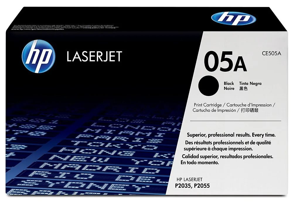 HP 05A - Černá - originální - LaserJet - kazeta s barvivem (CE505A) - pro LaserJet P2035, P2035n, P2055, P2055d, P2055dn, P2055x