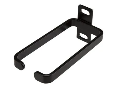 Startech 1U Vertical 1.8 x 3.9in Server Rack Cable Management D-Ring Hook w/ Flexible Opening - Network Rack-Mount Cord Organizer Ring (CMHOOK1UN) - Kroužek pro uspořádání kabelů - černá - 1U - pro P/N: RACK-18U-20-WALL-OA, RACK-21U-20-WALL-OA, RACK-24U-2