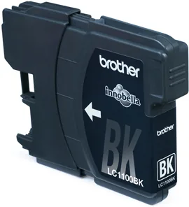 Brother LC1100BK - Černá - originální - inkoustová cartridge - pro Brother DCP-185, 395, 585, 6690, J715, MFC-490, 5490, 790, 795, 990, J615; Justio MFC-5890