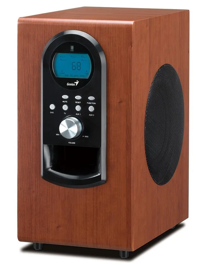 GENIUS repro SW-HF 5.1 6000 Ver. II 5.1 200W Dřevěné Dálkový ovladač