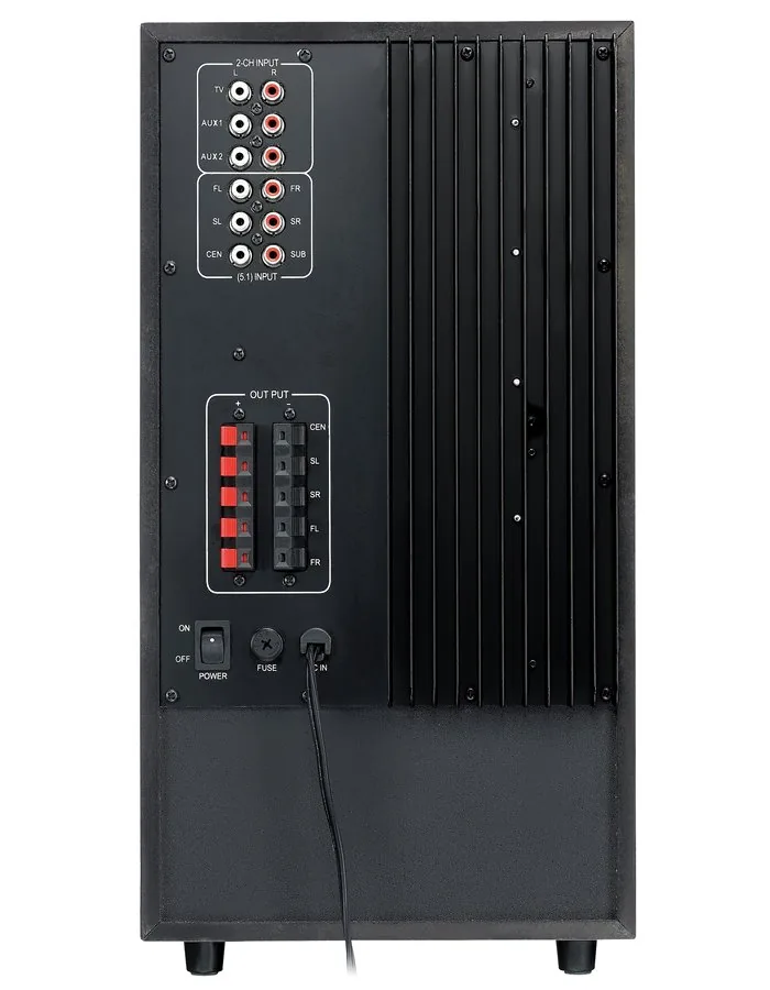 GENIUS repro SW-HF 5.1 6000 Ver. II 5.1 200W Dřevěné Dálkový ovladač