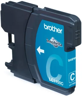Brother LC1100C - Azurová - originální - inkoustová cartridge - pro Brother DCP-185, 395, 585, 6690, J715, MFC-490, 5490, 790, 795, 990, J615; Justio MFC-5890