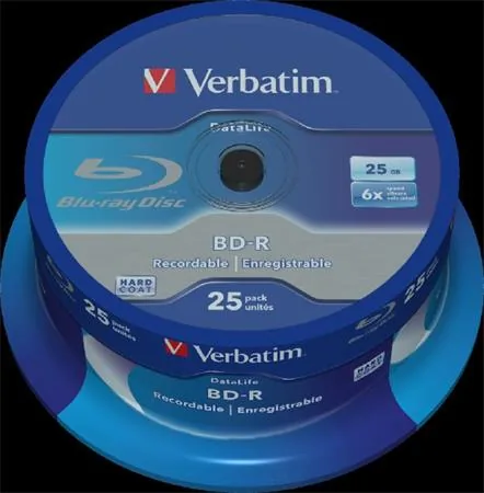VERBATIM BD-R SL (6x, 25GB),NON-ID, 25 cake