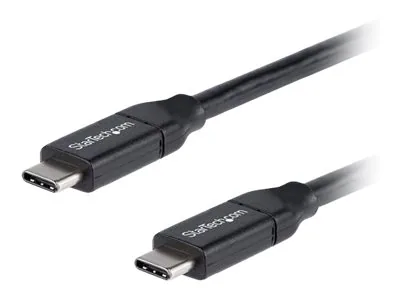 StarTech USB C To USB C Cable - 3 ft / 1m - USB-IF Certified - 5A PD - USB 2.0 - USB Type C Charging Cable - USB C Fast Charge Cable (USB2C5C1M) - USB kabel - USB-C (M) do USB-C (M) - Thunderbolt 3 / USB 2.0 - 5 A - 1 m - černá