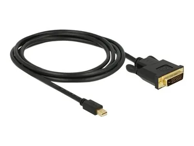 Delock - Kabel adaptéru - jeden spoj - Mini DisplayPort (M) do DVI-D (M) - DisplayPort 1.1 - 2 m - pasivní, křídlové šrouby - černá