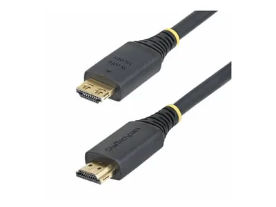 Startech 15ft High Speed HDMI Cable w/Gripping Connectors, 4K 60Hz - Vysoká rychlost - kabel HDMI s ethernetem - HDMI s piny (male) do HDMI s piny (male) - 4.5 m - odstínený - cerná - neobsahuje halogen, pasivní, podpora 4K60Hz, podpora 1080p 240Hz, podpo