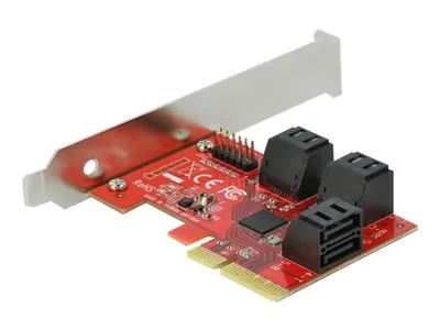 Delock - Řadič úložiště - SATA 6Gb/s - nízký profil - PCIe 3.0 x4