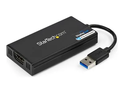Startech USB 3.0 to HDMI Adapter, 4K 30Hz Ultra HD, DisplayLink Certified, USB Type-A to HDMI Display Adapter Converter for Monitor, External Video & Graphics Card, Mac & Windows - USB to HDMI Adapter (USB32HD4K) - Kabel adaptéru - kompatibilní s TAA - US
