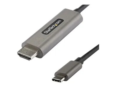 Startech 13ft (4m) USB C to HDMI Cable 4K 60Hz with HDR10, Ultra HD USB Type-C to 4K HDMI 2.0b Video Adapter Cable, USB-C to HDMI HDR Monitor/Display Converter, DP 1.4 Alt Mode HBR3 - Thunderbolt 3 Compatible (CDP2HDMM4MH) - Kabel adaptéru - USB-C s piny