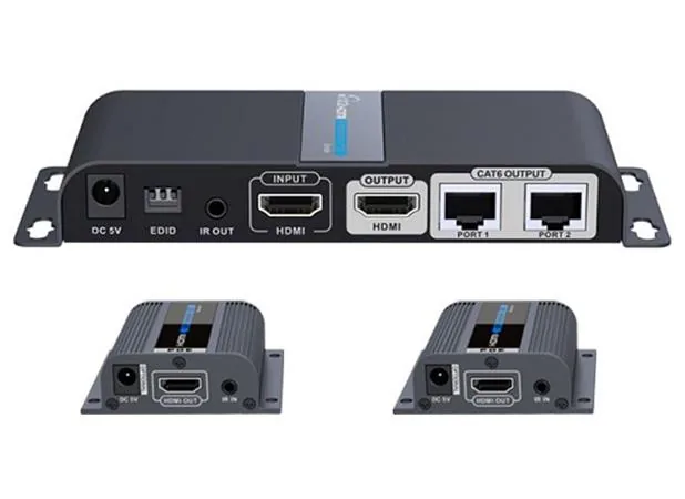 PremiumCord HDMI 1-2 splitter+extender po CAT6/6a/