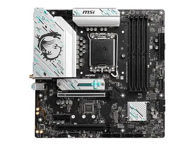 MSI B760M GAMING PLUS WIFI - Základní deska - mikro ATX - zásuvka LGA1700 - B760 Čipová sada - USB 3.2 Gen 1, USB 3.2 Gen 2, USB-C 3.2 Gen 1 - 2.5 Gigabit LAN, Wi-Fi 6E, Bluetooth - vestavěná grafika (vyžaduje CPU) - HD Audio (8 kanálů)