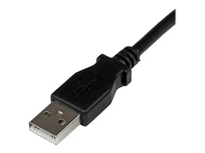 StarTech 2m USB 2.0 A to Right Angle B Cable Cord - 2 m USB Printer Cable - Right Angle USB B Cable - 1x USB A (M), 1x USB B (M) (USBAB2MR) - Kabel USB - USB typ B (M) do USB (M) - USB 2.0 - 2 m - 90° konektor - černá