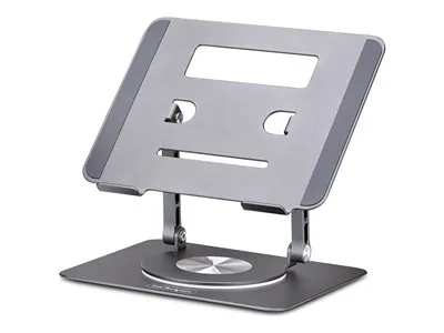Startech - Stojánek na notebook - otocná základna 360° - desktop - stríbrná