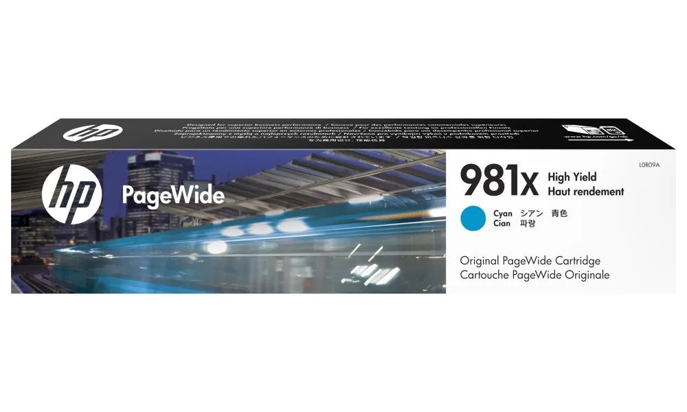 HP 981X - 116 ml - Vysoká výtěžnost - azurová - originální - PageWide - inkoustová cartridge - pro PageWide Enterprise Color MFP 586; PageWide Managed Color E55650