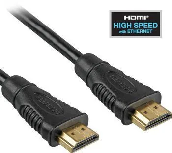 PremiumCord HDMI High Speed + Ethernet kabel, zlacené konektory, 5m