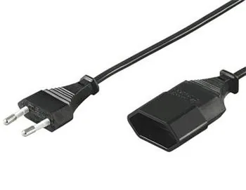 PremiumCord Kabel síťový prodlužovací dvojvidlice 230V 5m