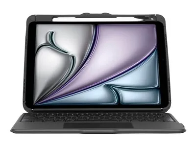 Targus Versavu - Klávesnice a pouzdro (klávesnicový obal) - s trackpad - podsvícená - bezdrátový - Bluetooth 5.0 - AZERTY - francouzská - černá