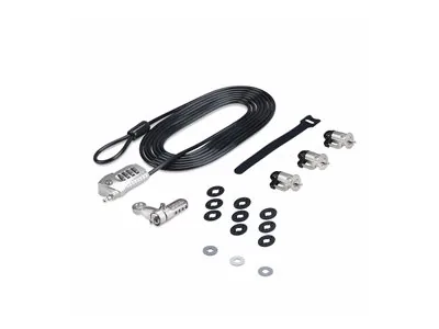 Startech Laptop/Desktop & Peripheral Lock Kit, 9.8ft (3m) Cable - Sada zámků pro pracovní stanici - proti krádeži - černá a stříbrná - 3 m - kompatibilní s TAA