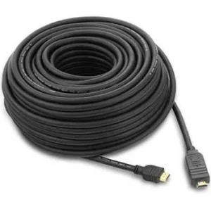 PremiumCord HDMI High Speed with Ether. kabel se zesilovačem, 20m, 3x stínění, M M, zlacené konektory, černý
