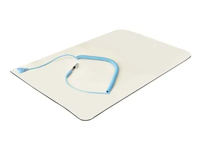 Startech 11x18in Anti Static Mat, ESD Mat for Electronics Repair, Anti Static Desk Mat w/Detachable Grounding Wire, ANSI/ESD S 4.1 Compliant, Flexible Thermoplastic Work Mat/Pad - Suitable for Tables (SM-ANTI-STATIC-MAT) - Antistatická podložka - odnímate