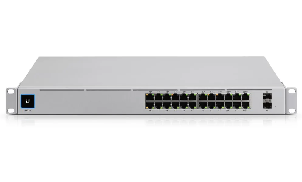Ubiquiti UniFi Switch USW-Pro-24-POE - Přepínač - řízený - 24 x 10/100/1000 (16 PoE+, 8 PoE++) + 2 x 10 Gigabit SFP+ (uplink) - desktop, Lze montovat do rozvaděče - PoE++ (400 W)