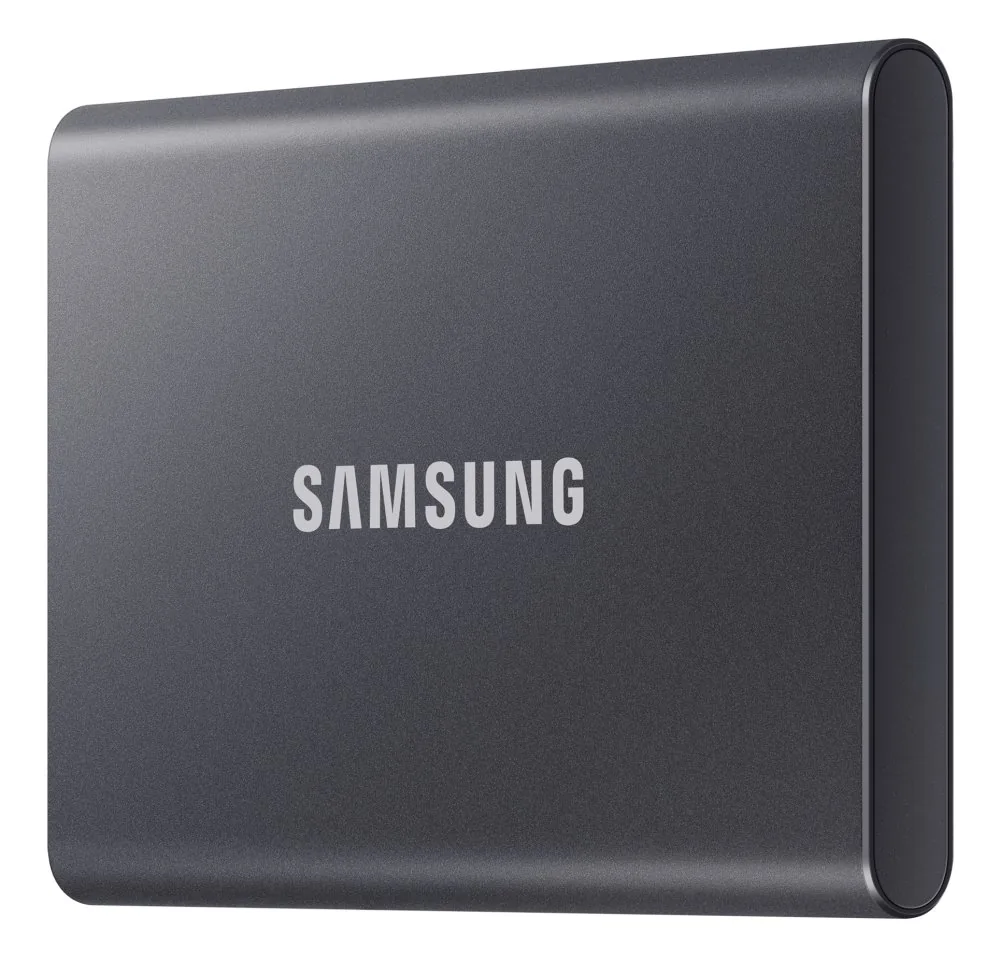 Samsung externí SSD 1TB T7 USB 3.2 Gen2 (prenosová rychlost až 1050MB s) šedá