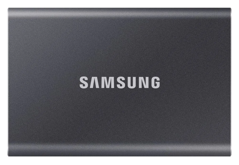 Samsung externí SSD 1TB T7 USB 3.2 Gen2 (prenosová rychlost až 1050MB s) šedá