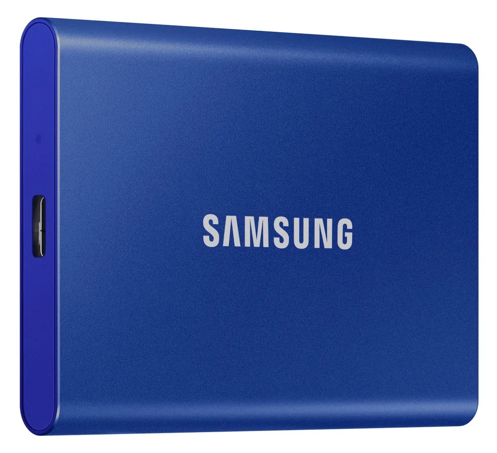 Samsung externí SSD 2TB T7 USB 3.2 Gen2 (prenosová rychlost až 1050MB s) modrá