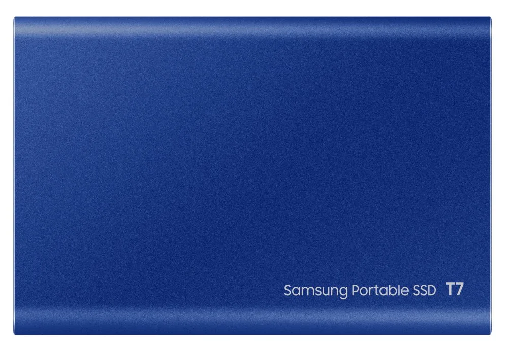 Samsung externí SSD 2TB T7 USB 3.2 Gen2 (prenosová rychlost až 1050MB s) modrá