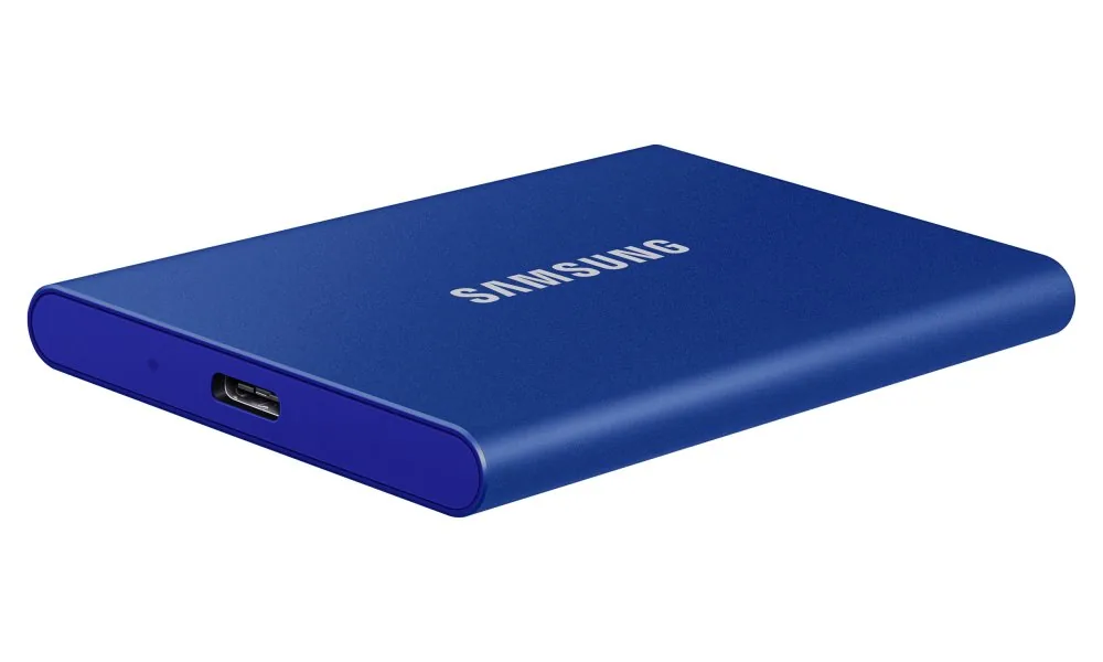 Samsung externí SSD 2TB T7 USB 3.2 Gen2 (prenosová rychlost až 1050MB s) modrá