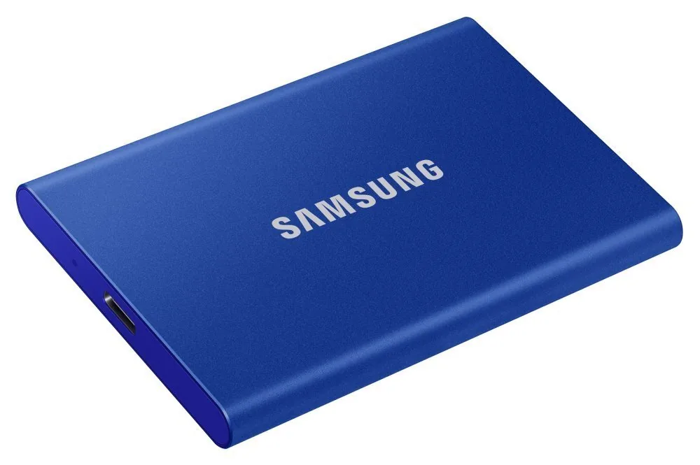Samsung externí SSD 2TB T7 USB 3.2 Gen2 (prenosová rychlost až 1050MB s) modrá