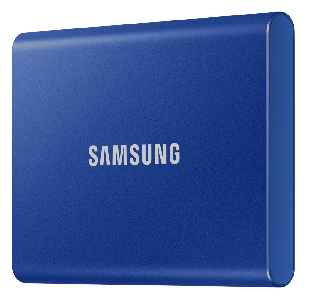 Samsung externí SSD 2TB T7 USB 3.2 Gen2 (prenosová rychlost až 1050MB s) modrá