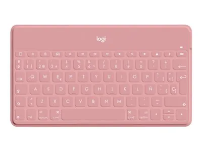 Logitech Keys-To-Go - Klávesnice - bezdrátový - Bluetooth - QWERTY - španělská - blush pink - pro Apple iPad/iPhone/TV