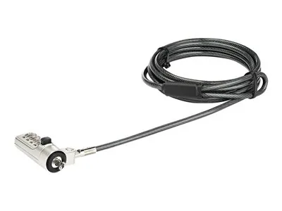 Startech 6.5? (2m) Laptop Cable Lock, 4 Digit Combination Laptop/Desktop Security Cable Lock for Wedge Slot Computers/Laptops, Anti-Theft Vinyl-Coated Steel Combo Cable Lock, Portable - Wedge Slot Laptop Lock (LTLOCKNBL) - Bezpečnostní kabelový zámek - če