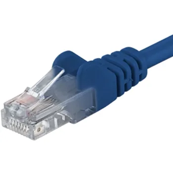 Premiumcord Patch kabel Cat6a S-FTP, AWG 26 7, délka 1m, modrá