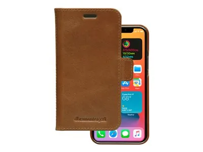 dbramante1928 Lynge - Pouzdro s klopou pro mobilní telefon - kůže full-grain - bronz - pro Apple iPhone 12 mini