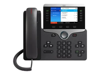 Cisco IP Phone 8851 - Telefon VoIP - SIP, RTCP, RTP, SRTP, SDP - 5 řádků - uhel