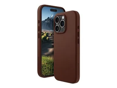 dbramante1928 Roskilde - Zadní kryt pro mobilní telefon - kompatibilita s MagSafe - kůže full-grain - dark tan - pro Apple iPhone 16 Pro
