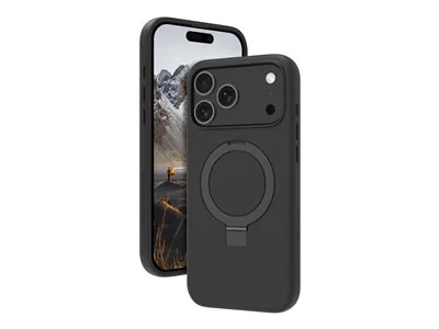 dbramante1928 Iceland Ultra - Zadní kryt pro mobilní telefon - drsný povrch - stojan - kompatibilita s MagSafe - D3O, plast - černá - pro Apple iPhone 17 Pro Max