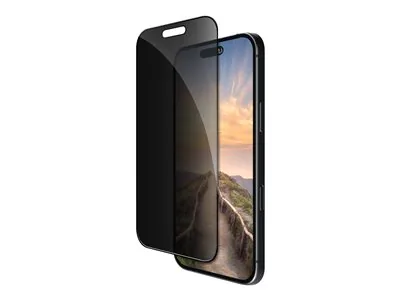 dbramante1928 Eco-shield - Ochrana obrazovky pro mobilní telefon - s bezpečnostním filtrem - barva rámu černá - pro Apple iPhone 17 Pro
