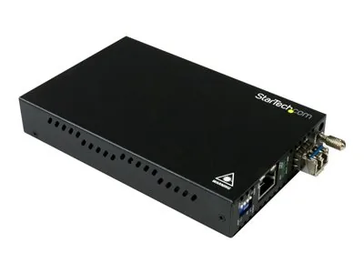 Startech Singlemode (SM) LC Fiber Media Converter for 1Gbe Network - 20km - Gigabit Ethernet - 1310nm - with SFP Transceiver (ET91000SM20) - Konvertor médií s optickými vlákny - 1GbE - 1000Base-LX, 1000Base-T - RJ-45 / jednoduchý režim LC - až 20 km - 131