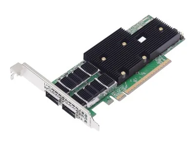 Broadcom P2200G - Síťový adaptér - PCIe 5.0 x16 nízký profil - 400 Gigabit QSFP112 x 2