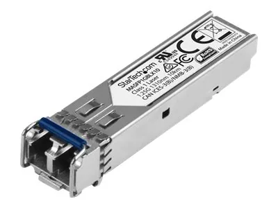 Startech Cisco Meraki MA-SFP-1GB-LX10 Compatible SFP Module, 1000BASE-LX, 1GbE SMF Optic Transceiver, 1GE Gigabit Ethernet LC Connector, 10km, 1310nm Cisco Meraki MS225, MX400, MS250 - Lifetime Warranty (MASFP1GBLX10) - Transceiver modul SFP (mini-GBIC) (